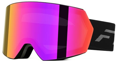 FMY Ski Goggles for Men Women & Youth - Anti Fog UV400 Protection Snowboard Snow Skiing Goggles for Adult