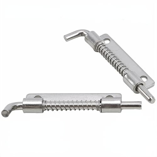 2 Stück Edelstahl Federriegel Federstift Feder Bolzen Riegel Links Rechts Feder Verrieglung