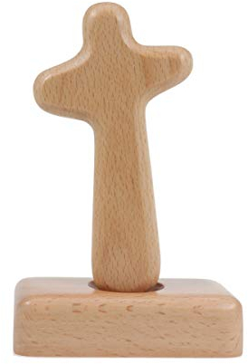 BESPORTBLE Holzkreuz Aus Massivholz Lateinisches Kreuz Zur Dekoration Christliches Katholisches Kreuz Für Zuhause Und Büro