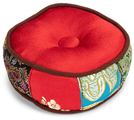 NKlaus Klangschalenkissen 8cm Kissen für Tibetische Klangschale Baumwolle Untersetzer 12980