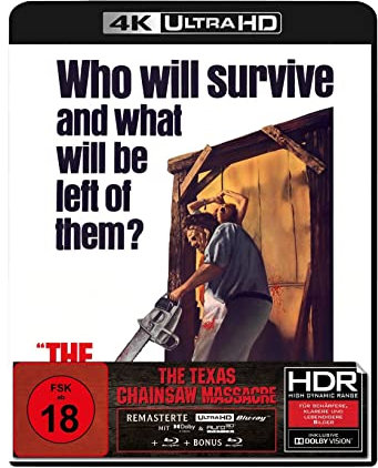 The Texas Chainsaw Massacre (4K Ultra HD Blu-ray + Blu-ray + Bonus-Blu-ray) [Region Free] [Blu-ray]