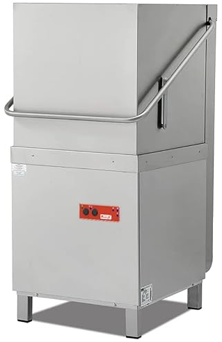 Romux® Lave-vaisselle à capot 50x50 cm avec pompe de rinçage et détergent | Lave-vaisselle à capot professionnel Bar | Lave-vaisselle professionnel lavage rapide pour bars et restaurants