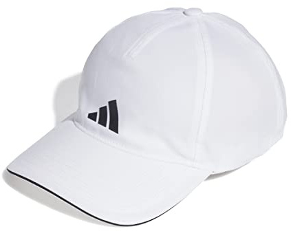 Adidas Aeroready Training Running Baseball Cap Gorra de béisbol, White/Black/Black, S Unisex Adulto