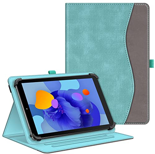 Fintie Universal Tablet Hülle für 10 10.1 11 Zoll Tablet, Türkis | Multi-Winkel Hülle Universal für 9-11 Tablet, Laptok/AWOW/Whitedeer/Hasskya/TABWEE/DOOGEE 10 Zoll, DOOGEE U11/Tab G6 11 Zoll