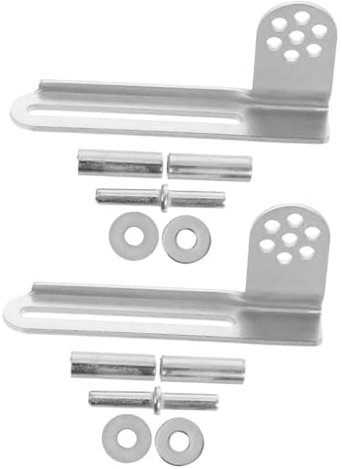 BESTonZON 2juegos Kit De Bisagras Para Puerta De Refrigerador Reemplazo De Bisagras Metálicas Para Congeladores Y Frigoríficos Accesorios Duraderos Y Compatibles Para Reparar Puertas De Congelador