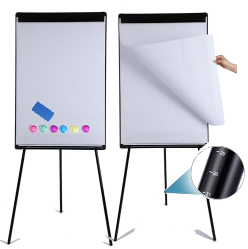 Whiteboard Easel 36 x 24, 2 Pack Magnetic Dry Erase Easel on Tripod Stand