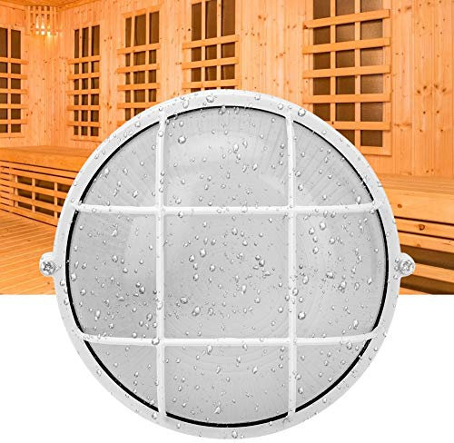 Sauna Lampe Led Hitzebeständig, Saunaleuchten Hochtemperatur, Hitzebeständige Leuchte für Sauna feuchtigkeitsfest Rund Leucht für Dampfbad, Sauna Dampfbad Licht Lampenschirm(Oval)