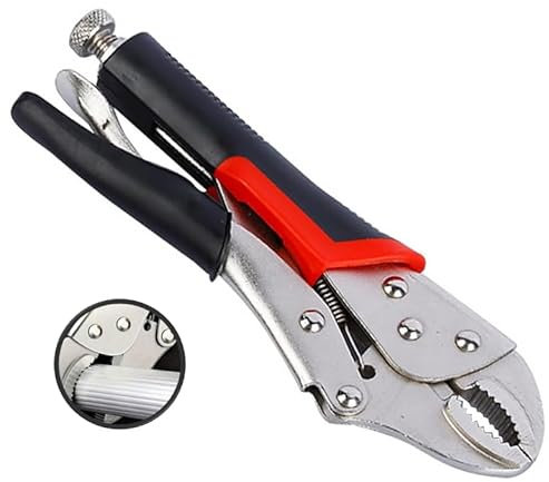 Locking Pliers Quick-Release & Self-Locking with Induction-Hardened Angled Teeth for Increased Gripping Power Heavy-Duty (7-INCHES)