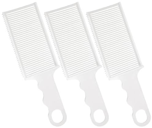 Generisch 3St Sicherheitskamm Haarschneide Zubehör Haarschneidekamm Kamm für Männer Haarkamm Haarpuder Haaransatz Haarstyling-Gerät Fön Haarstylingkamm mit Öl Schneidkämme Haarkämme Abs Weiß