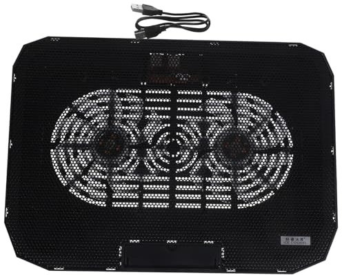 DOITOOL Laptop Cooling Pad Powered Desktop Radiator Exhaust Fan Silent Operation Stand for Enhanced Heat Dissipation Knight Deluxe Edition