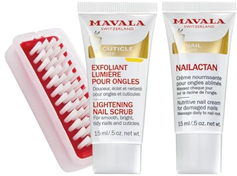 Mavala Masque Exfoliant Lumière & Mavala Nailactan Tube – Lot de 2 Soins Mains & Ongles – Exfolie, Nourrit & Répare Peau Sèche & Ongles Abîmés – Résultat Éclatant