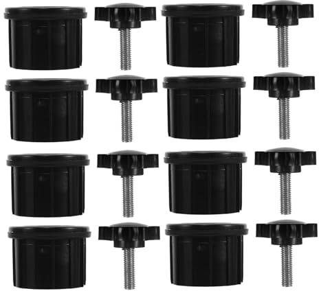 SUPVOX 4ensembles Kit pour Pied De Parasol avec Manchon Embout De Mât Et Cache-Trou De Table Incluant Vis Accessoires pour Support De Parasol Extérieur pour Terrasse