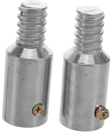 KAILIKETIY American Threaded Broom Handle Adapter Tip 25mm Silver | Aluminum Alloy and Iron Parts, for Aluminum Poles and Push Broom Handle, Home and Outdoor Use
