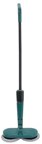NUOBESTY 1 ensemble de balais à récurer électriques sans fil avec réservoir d'eau - Balai de nettoyage multi-surfaces pour la maison, tampons amovibles pour carrelage, bois, cuisine, salon