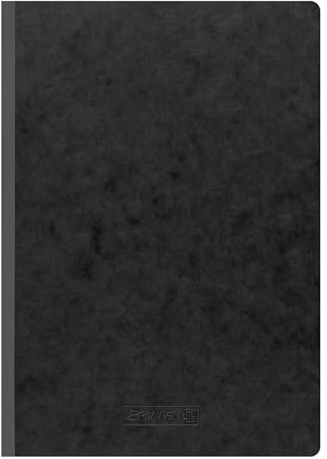 BRUNNEN Heft/Kladde FACT!plus DIN A4, 96 Blatt, schwarz, FSC (Kariert)