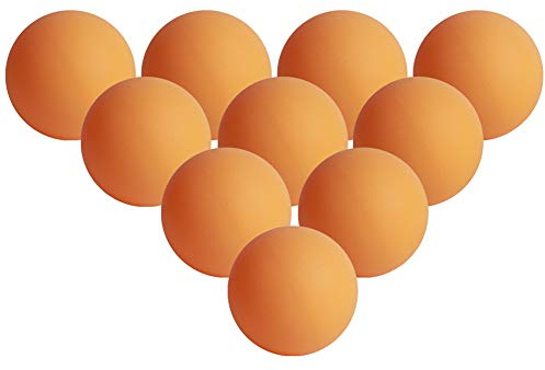 RASTKY Wettbewerbs-Pong-Ball, Schallbeständig, 10 Stück, Nahtloser Tischtennisball, ABS, Gelb, 40+ Spielzubehör