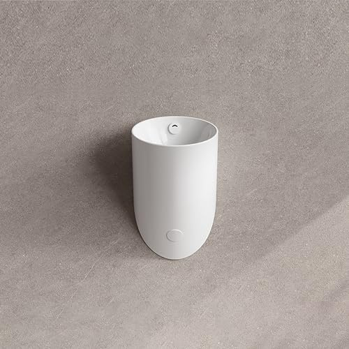 HLDJYLZS Orinatoio da Parete in Ceramica per Uomini, Scarico Automatico con sensore Nascosto, orinatoio sospeso salvaspazio per Bagno, Hotel e bagni pubblici(Hidden Sensor)