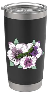 Insect Praying Mantis Orchid Insects Mantis Pets Stainless Steel Insulated Tumbler