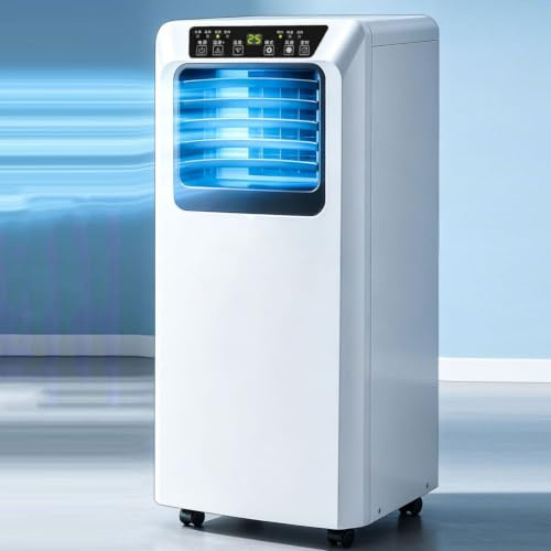 Aire acondicionado portátil de 12000 BTU para 300 pies cuadrados, aire acondicionado inteligente silencioso con ventilador frío, deshumidificador, temporizador de 24 horas y control remoto, kit de