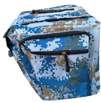 VALICLUD Blaue Doppelte Fahrradtasche aus Polyesterfaser für Gepäckträger