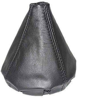 Schaltsack mit Kunststoff Rahmen schwarz Leder black stitch