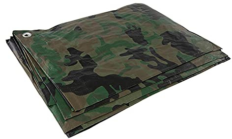 Dapetz ® Camouflage Tarpaulin With Laminated Basket Weave & Uv Filter-Treated 2.4 X 3M, Laminated basket weave, UV filter-treated for extended service life.