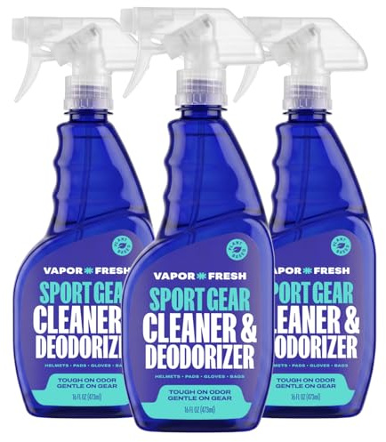 Vapor Fresh Spray de limpieza natural y desodorante para equipo de gimnasio, esterillas de yoga, zapatos y almohadillas deportivas, 16 onzas, 3 Paquete