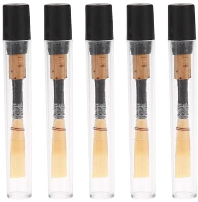 VBESTLIFE Oboe Reed Ersatzteile für Oboe Reed Blasinstrumente mit transparenter Schlauchhülle (5 Stück)