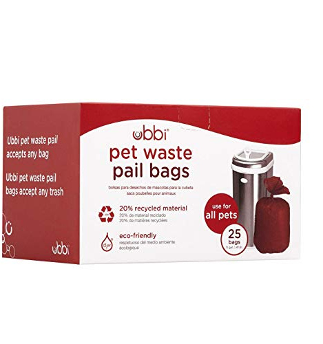 Ubbi Pet Waste Pail Bags, 25 Count