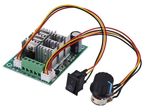 DC5-36V 15A 3 Phasen Brushless Motor Drehzahlregler Zauntyp Klemmenunterstützung Motor CW CCW Reversibler Schalter mit Einstellbarem Potentiometer 3, 15 x 2, 36 x 1, 1 Zoll Brushless Regler