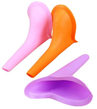 KAIAIWLUO Urinoir Féminin,3 PCS Pisse Debout Voyage Fémme Silicone Entonnoir de Pipi Réutilisable Portable Urinoir De Poche pour Les Voyages Camping en Plein Air