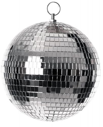 Party Pro 3330920, Boule à facettes 20cm à Suspendre, Argent