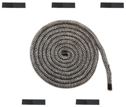 The Stove Wizard BBQ & Smoker Seal Gasket 6mm x 4m Black | High-temperature resistant, For BBQ and smoker lids