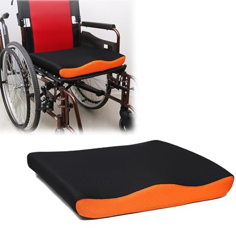 STMKB Spezielles Sitzkissen Für Rollstühle, Anti-Rutsch- Und Anti-Dekubitus-Kissen, Bequem Und Atmungsaktiv, Natürliche Druckentlastung, Abnehmbar Und Waschbar, Entlastet Die Hüfte