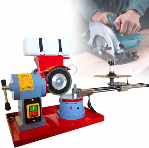 LSBHPPD Runde Kreissägeblatt-Schleifmaschine, Drehwinkel-Mühlenschärfer, elektrische Sägeblatt-Schärfmaschine zum Schärfen von Hartmetall-Sägeblättern,370W