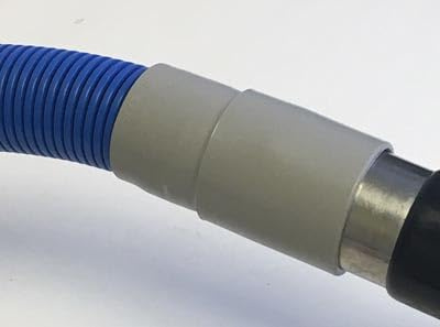Generic AH46 Vacuum Hose Enlarger Cuff Expander 1.5in Threaded X 2.0in Slip, Gray