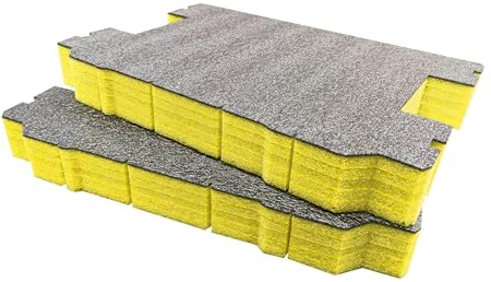 Shadow Foam Insert Pack Compatible with TSTAK Organiser & Pro-Stack Organiser | Cut and Peel Foam for Toolbox Organisation
