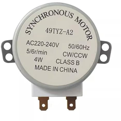 HUAYUWA Ersatz AC-220V-240V 4W 49TYZ-A2 Mikrowellenofen Synchronmotor kompatibel mit GALANZ Mikrowellen-Drehteller Motorzubehör (49TYZ-A2)
