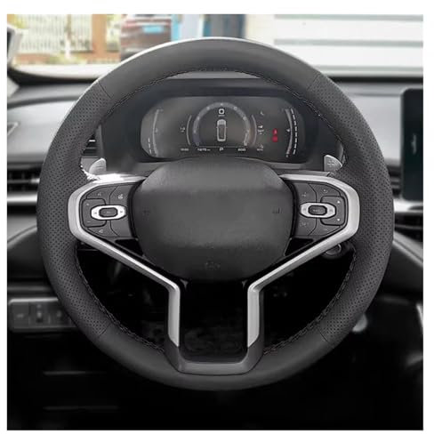 Coprivolanti Per Haval Per Jolion 2021 2022 Rivestimento Volante Interno Auto Cucito A Mano Nero Morbida Pelle Microfibra Traforata Copri Volante Protezione Copertura