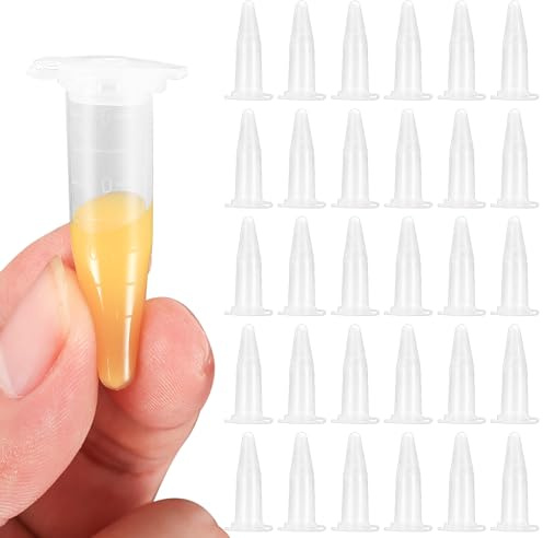 qxayxa 400 pcs microtubes 1,5 ml coniques avec bouchon snap, labo | graduation 0,1–1,5 ml; capuchon à pression étanche; compatible centrifugeuses; idéal échantillons, bio/DIY labo.
