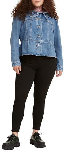 Levi's Damen Mile High Super Skinny Jeans , Black Galaxy , 28W / 30L