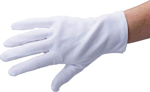 Höga Soft-Hand Cotton Größe M, 1 Paar, 100% Baumwollhandschuhe, 1er-Pack.