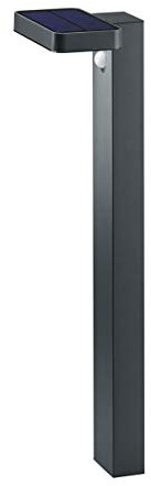 Reality Leuchten LED Solar Außenwegeleucht Esquel R42261142, Kunststoff anthrazit, Bewegungsmelder, inkl. 4.5 Watt LED