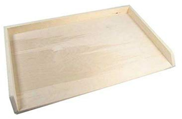 Liberoshopping Spianatoia per impastare in Legno di Betulla stendi Pasta con Gradino Antiscivolo (con Bordo, 85x50)