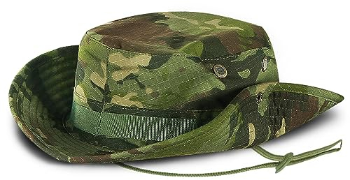 Buschhut Boonie Hat für Herren Damen, Camouflage Dschungel Hut Bucket Hat Sonnenschutz Outdoor Hut, Military UV Schutz Sonnenhut Fischerhut Gartenhut