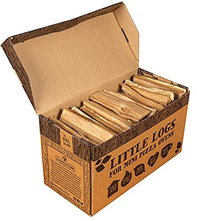 Logpile - Kiln Dried Beech Hardwood Little Logs (1 box) | Perfect for Pizza Ovens, Fire Pits & Stoves | Mini Logs for Wood-Fired Cooking | Quick Lighting & High Heat | 4kg Hand-Packed, Eco-Friendly