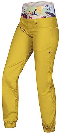 Ocun Sansa - Pantalones de Escalada para Mujer, Yellow Antique Moss, M