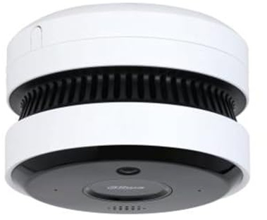DAHUA HY-SAV849HA-E CÁMARA Circular IP 5M DN WDR90DB 3DNR IR20M 2,0 mm Audio MIC E/S avec détection N de Humo et Incendie AI
