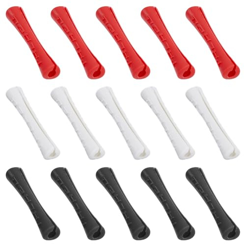 HOBBIESAY 15Pcs 3 Colors Rubber Bicycle Frame Protector Tube Shape Bike Frame Sleeve Shifter Brake Cable Protective Cover Bike Shifter Brake Cable Guard for Bicycle Accessories