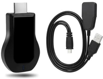 Wifi Display Dongle 1080p, Ricevitore Display Wireless HDMI, Screen Mirroring da Smartphone a TV/Monitor, Condivisione Schermo in HD (Modello 2178 Alla Chiavetta)